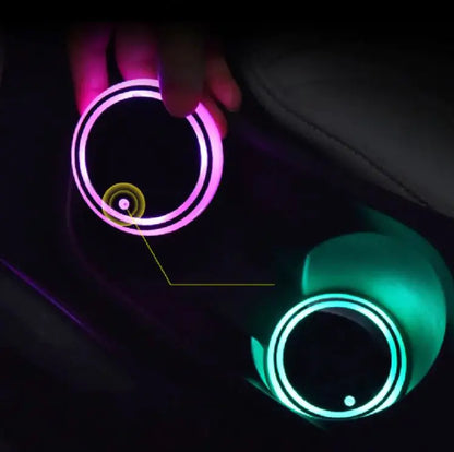 Car LED Luminous Water Cup Pad