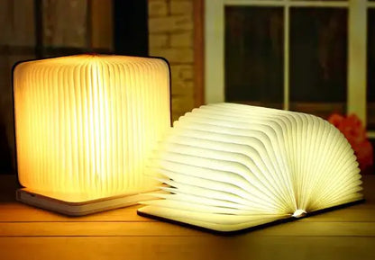 3D Folding Wooden Book Lamp