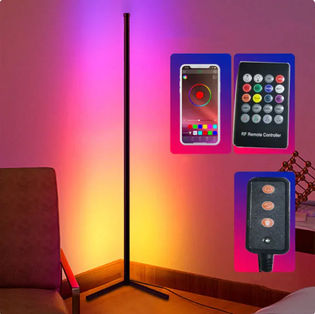 Symphony RGB Smart Corner Floor Lamp with Bluetooth & App Control