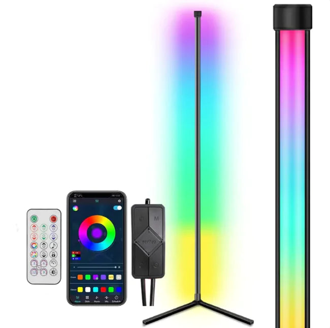 Symphony RGB Smart Corner Floor Lamp with Bluetooth & App Control