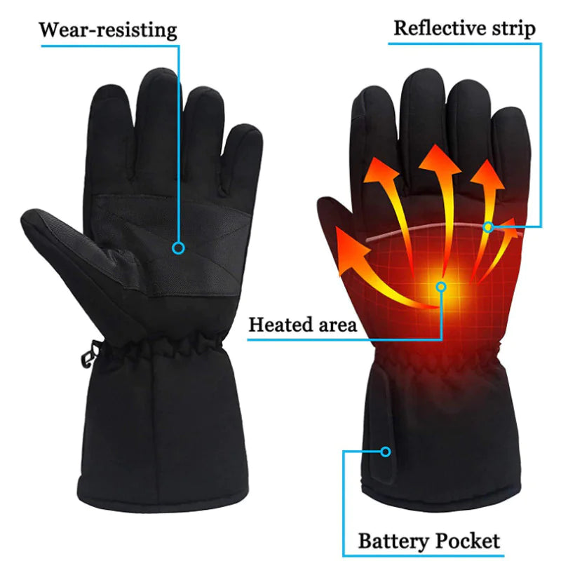 Heated Winter Gloves with Temperature Control