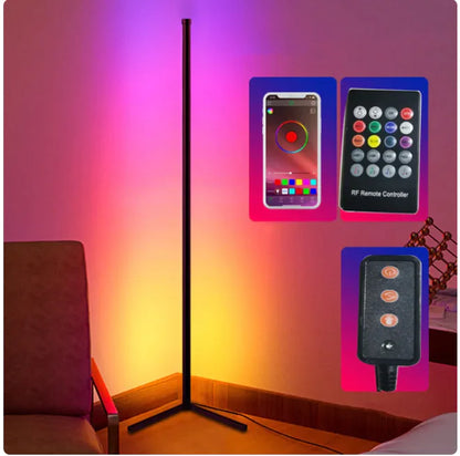 Symphony RGB Smart Corner Floor Lamp with Bluetooth & App Control