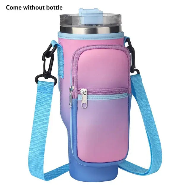 Portable Water Bottle Carrier Bag With Adjustable Strap