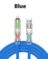 Colorful Four-In-One Fast Charge Cord