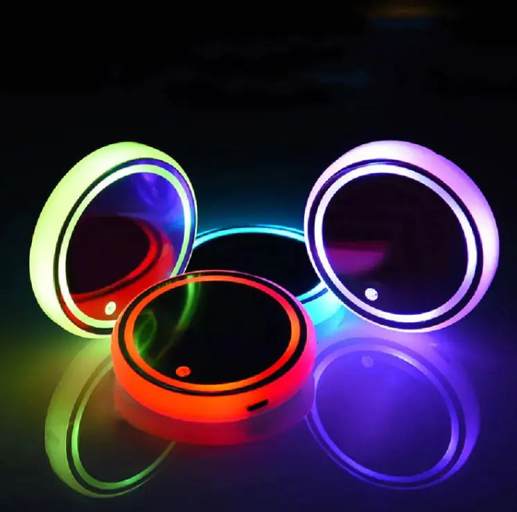 Car LED Luminous Water Cup Pad