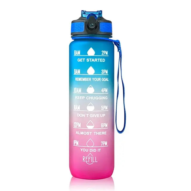 Motivational 1 Liter Water Bottle