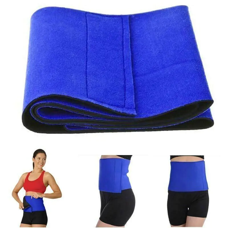 Waist Trimmer Belt Sweat Band Wrap Ab Stomach Weight Loss Fat Burner Slimming