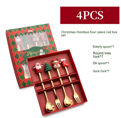 Festive Stainless Steel Christmas Spoon